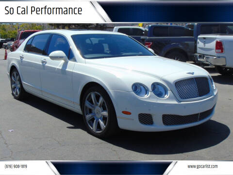 2010 Bentley Continental for sale at So Cal Performance SD, llc in San Diego CA