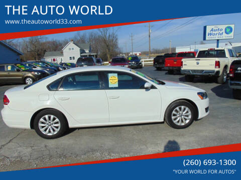 2013 Volkswagen Passat for sale at THE AUTO WORLD in Churubusco IN