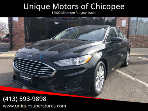 2019 Ford Fusion for sale at Unique Motors of Chicopee in Chicopee MA