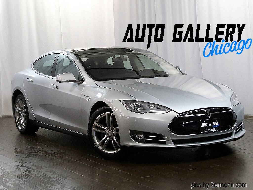 Silver 2013 Tesla Model S Base Base 4dr Liftback (60 kWh) 1