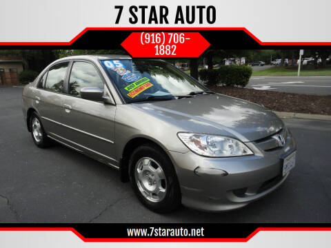 2005 Honda Civic for sale at 7 STAR AUTO in Sacramento CA