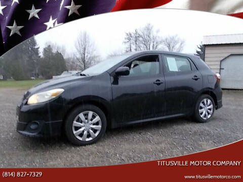 2009 Toyota Matrix for sale at Titusville Motor Company in Titusville PA