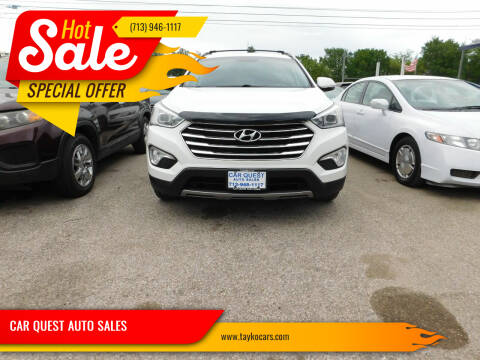 2013 Hyundai Santa Fe for sale at CAR QUEST AUTO SALES in Houston TX