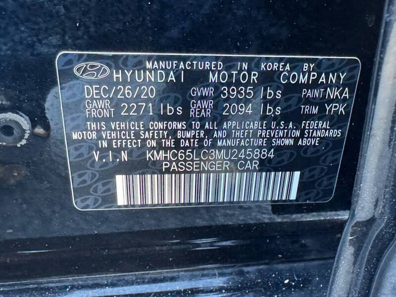 2021 Hyundai Ioniq Hybrid Blue