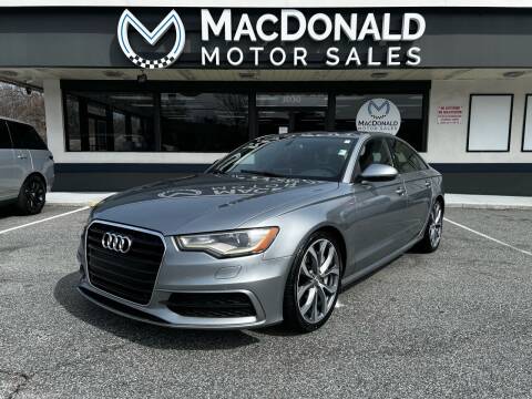 2015 Audi A6 for sale at MacDonald Motor Sales in High Point NC
