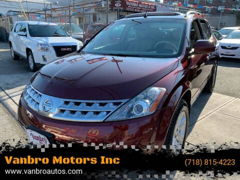 2007 Nissan Murano for sale at Vanbro Motors Inc in Staten Island NY