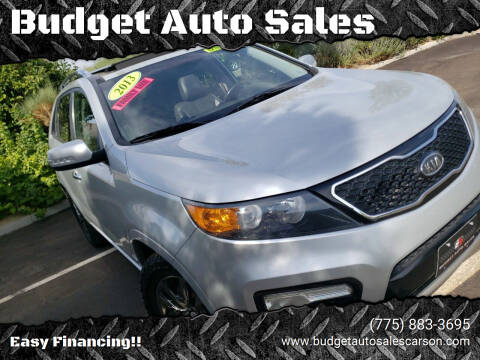 2013 Kia Sorento for sale at Budget Auto Sales in Carson City NV