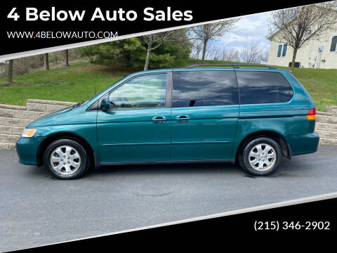 2002 Honda Odyssey for sale at 4 Below Auto Sales in Willow Grove PA
