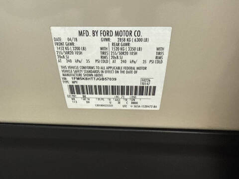 2018 Ford Explorer Platinum