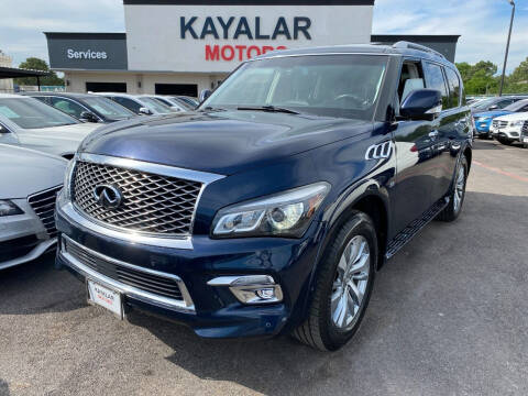 2015 Infiniti QX80 for sale at KAYALAR MOTORS in Houston TX