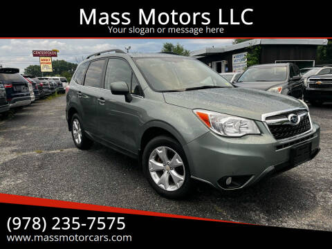 2014 Subaru Forester for sale at Mass Motors LLC in Worcester MA