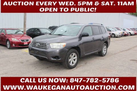 2008 Toyota Highlander for sale at Waukegan Auto Auction in Waukegan IL