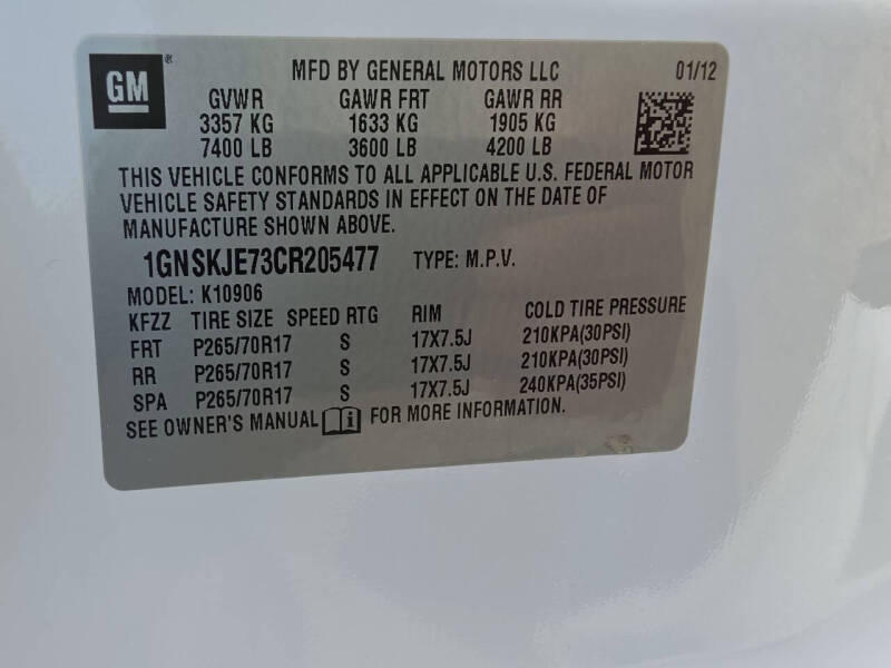 2012 Chevrolet Suburban LT