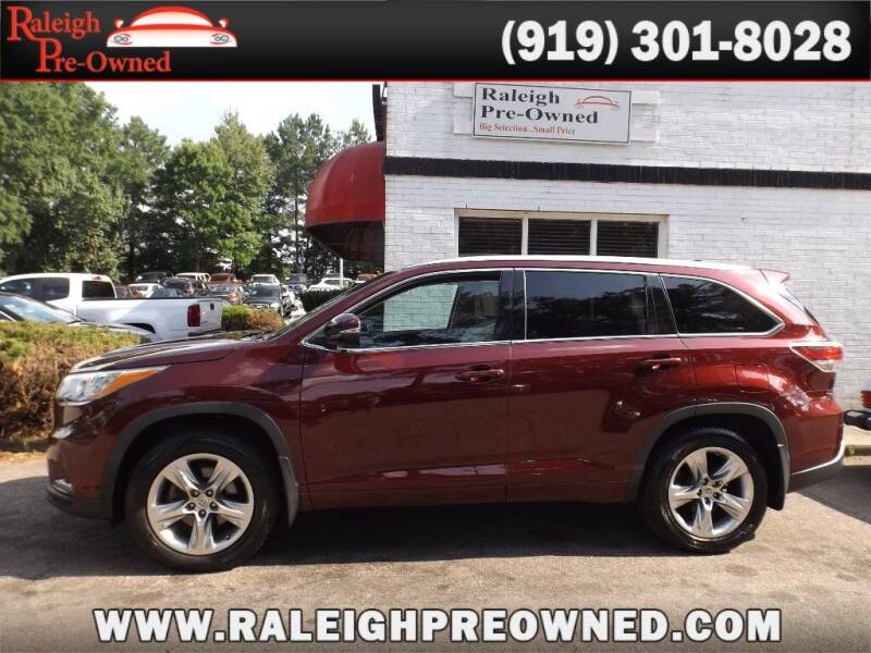 2014 Toyota Highlander for sale at Raleigh Pre-Owned in Raleigh NC