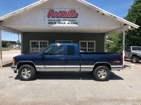 1996 Chevrolet C/K 1500 Series for sale at Foothills Used Cars LLC in Campobello SC