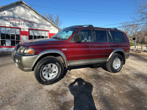 2000 Mitsubishi Montero Sport for sale at Cordova Motors in Lawrence KS