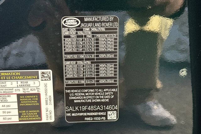 2025 Land Rover Range Rover P550e Autobiography