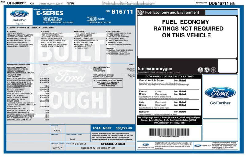 2013 Ford E-Series E-250