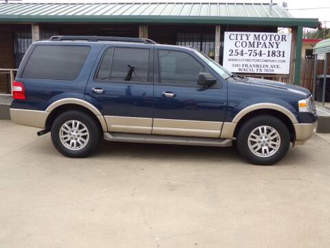 2013 Ford Expedition for sale at CITY MOTOR COMPANY in Waco TX