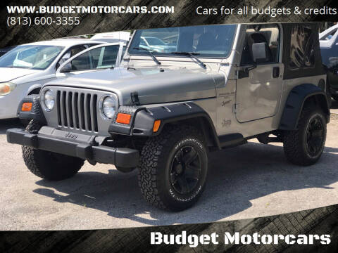 2001 Jeep Wrangler for sale at Budget Motorcars in Tampa FL