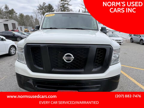 2019 Nissan NV for sale at NORM'S USED CARS INC in Wiscasset ME