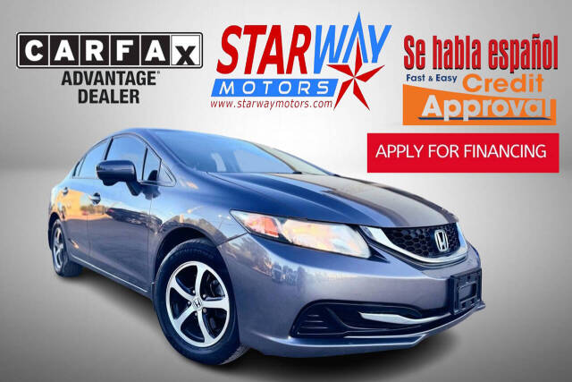 2015 Honda Civic for sale at Starway Motors in Houston, TX