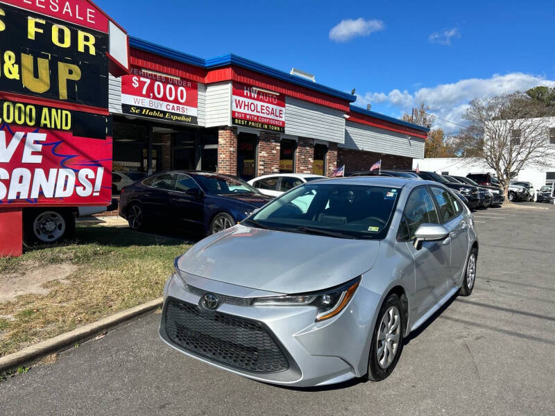 2020 Toyota Corolla for sale at HW Auto Wholesale in Norfolk VA