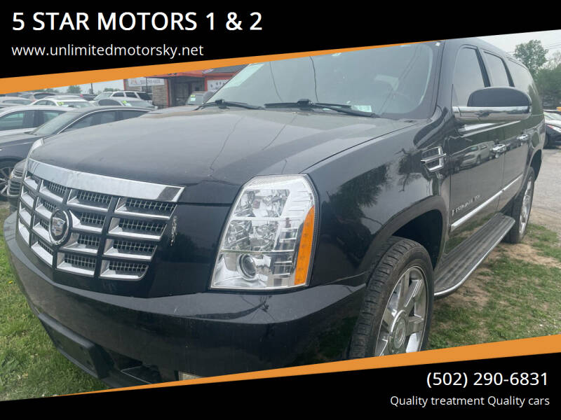2008 Cadillac Escalade ESV for sale at 5 STAR MOTORS 1 & 2 in Louisville KY