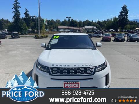 2020 Land Rover Range Rover Evoque for sale at Price Ford Lincoln in Port Angeles WA