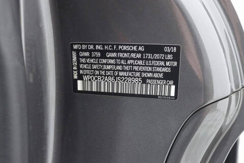 2018 Porsche 718 Boxster S