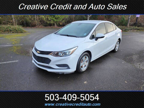 2018 Chevrolet Cruze for sale at Creative Credit & Auto Sales in Salem OR