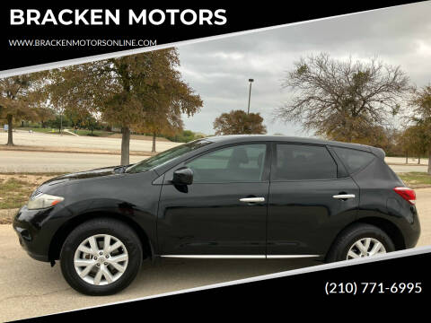 2011 Nissan Murano for sale at BRACKEN MOTORS in San Antonio TX