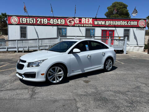 2015 Chevrolet Cruze for sale at G Rex Cars & Trucks in El Paso TX