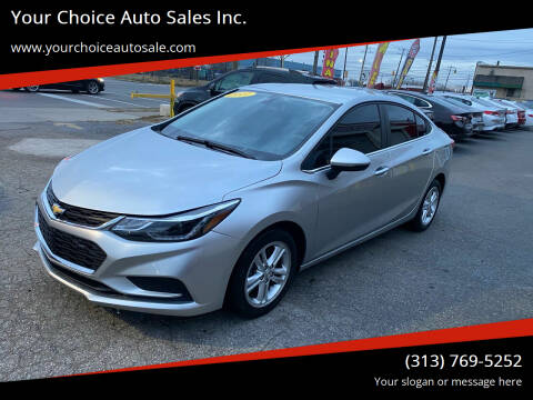 2017 Chevrolet Cruze for sale at Your Choice Auto Sales Inc. in Dearborn MI
