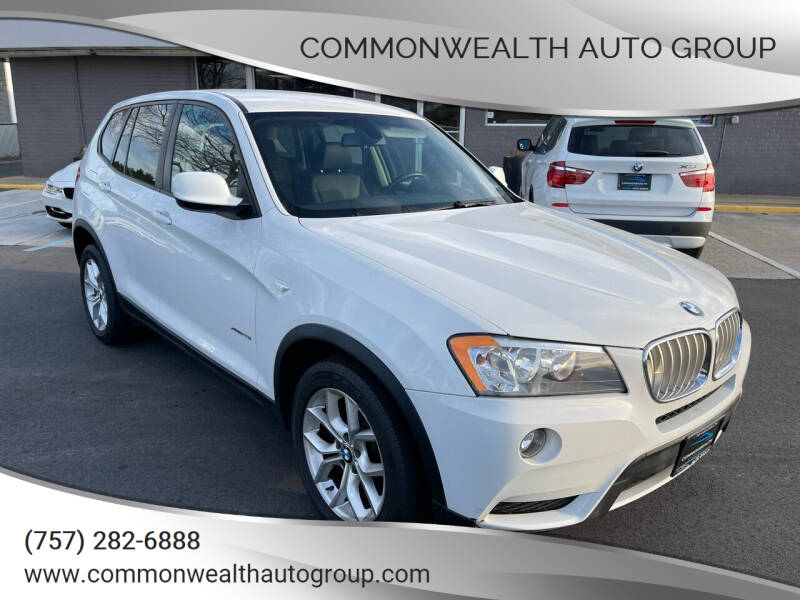 2013 BMW X3 for sale at Commonwealth Auto Group in Virginia Beach VA