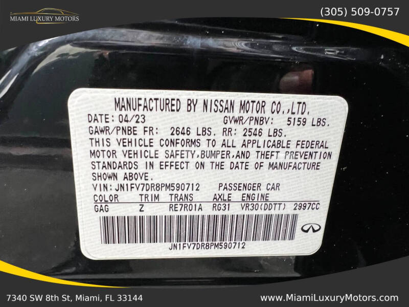 2023 Infiniti Q50 Red Sport 400