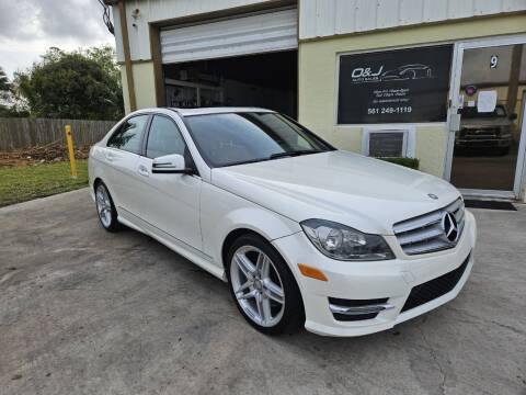 2013 Mercedes-Benz C-Class for sale at O & J Auto Sales in Royal Palm Beach FL