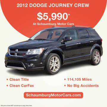 2012 Dodge Journey for sale at Schaumburg Motor Cars in Schaumburg IL