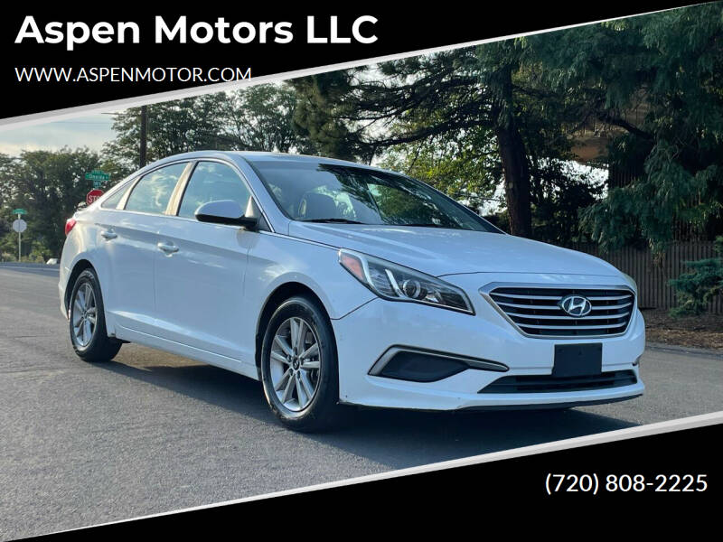 2016 Hyundai Sonata for sale at Aspen Motors LLC in Denver CO