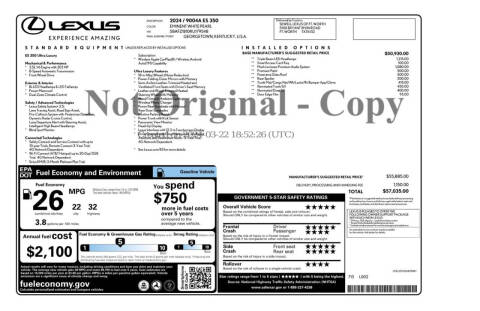 2024 Lexus ES 350 Ultra Luxury