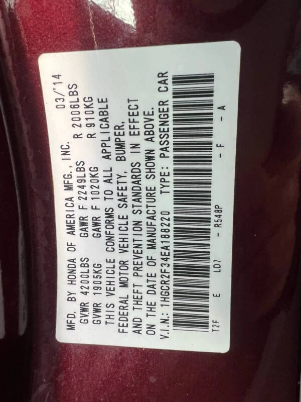 2014 Honda Accord LX