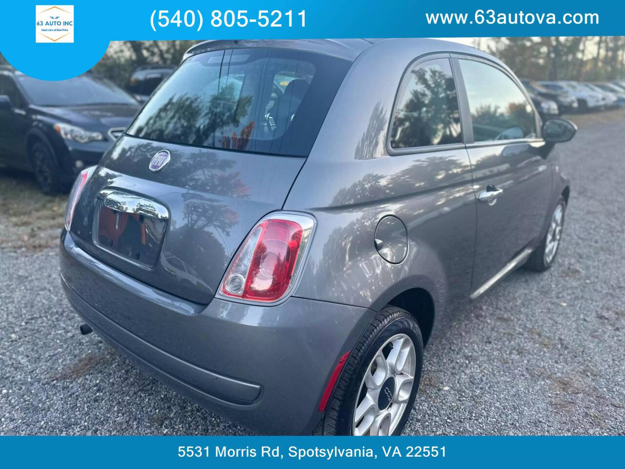 2012 FIAT 500 for sale at 63 Auto Inc in Spotsylvania, VA