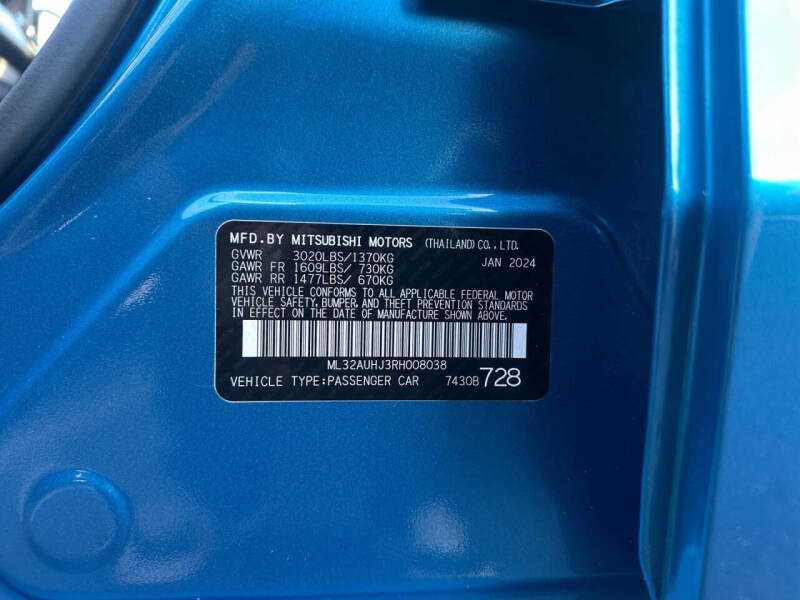 2024 Mitsubishi Mirage ES