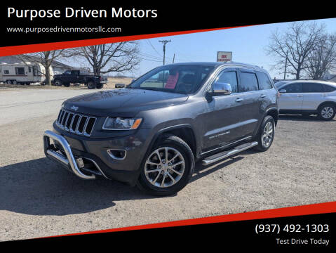 2015 Jeep Grand Cherokee for sale at Purpose Driven Motors in Sidney OH