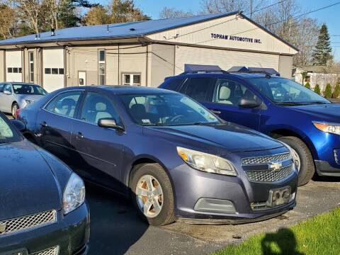 2013 Chevrolet Malibu for sale at Topham Automotive Inc. in Middleboro MA