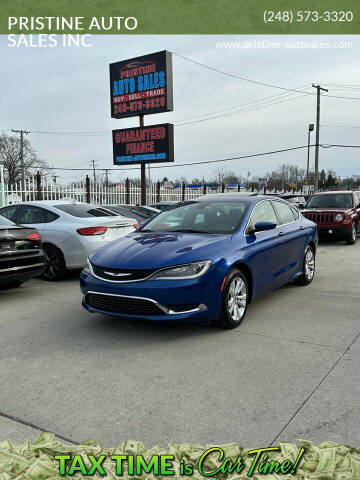 2015 Chrysler 200 for sale at PRISTINE AUTO SALES INC in Pontiac MI