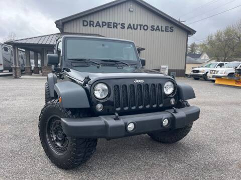 2015 Jeep Wrangler for sale at Drapers Auto Sales in Peru IN