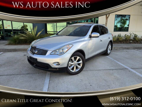 2008 Infiniti EX35 for sale at WS AUTO SALES INC in El Cajon CA