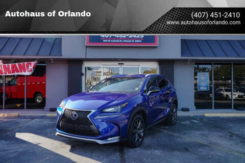 2017 Lexus NX 200t for sale at Autohaus of Orlando in Orlando FL