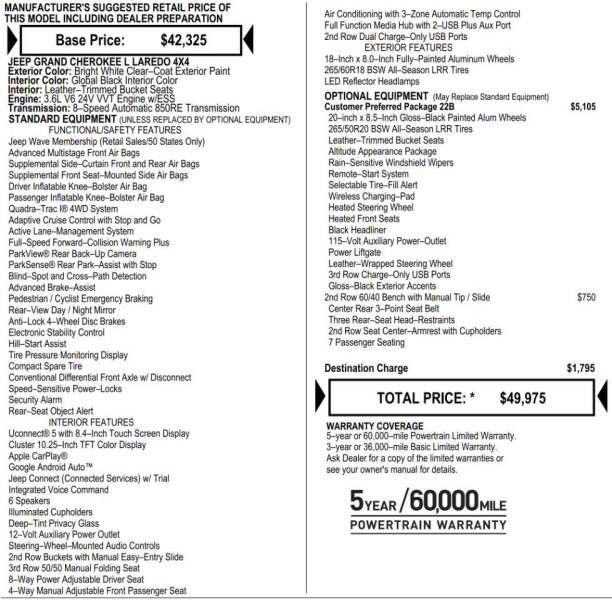2022 Jeep Grand Cherokee L Altitude